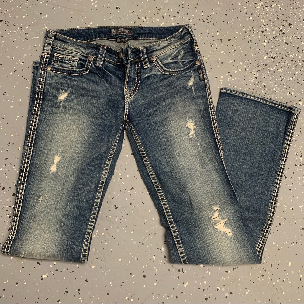 Silver bootcut jeans